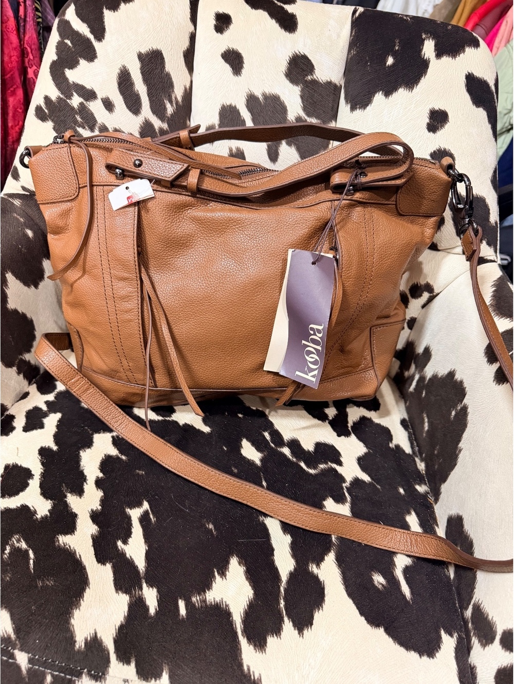 Kooba Brown Leather Crossbody Bag